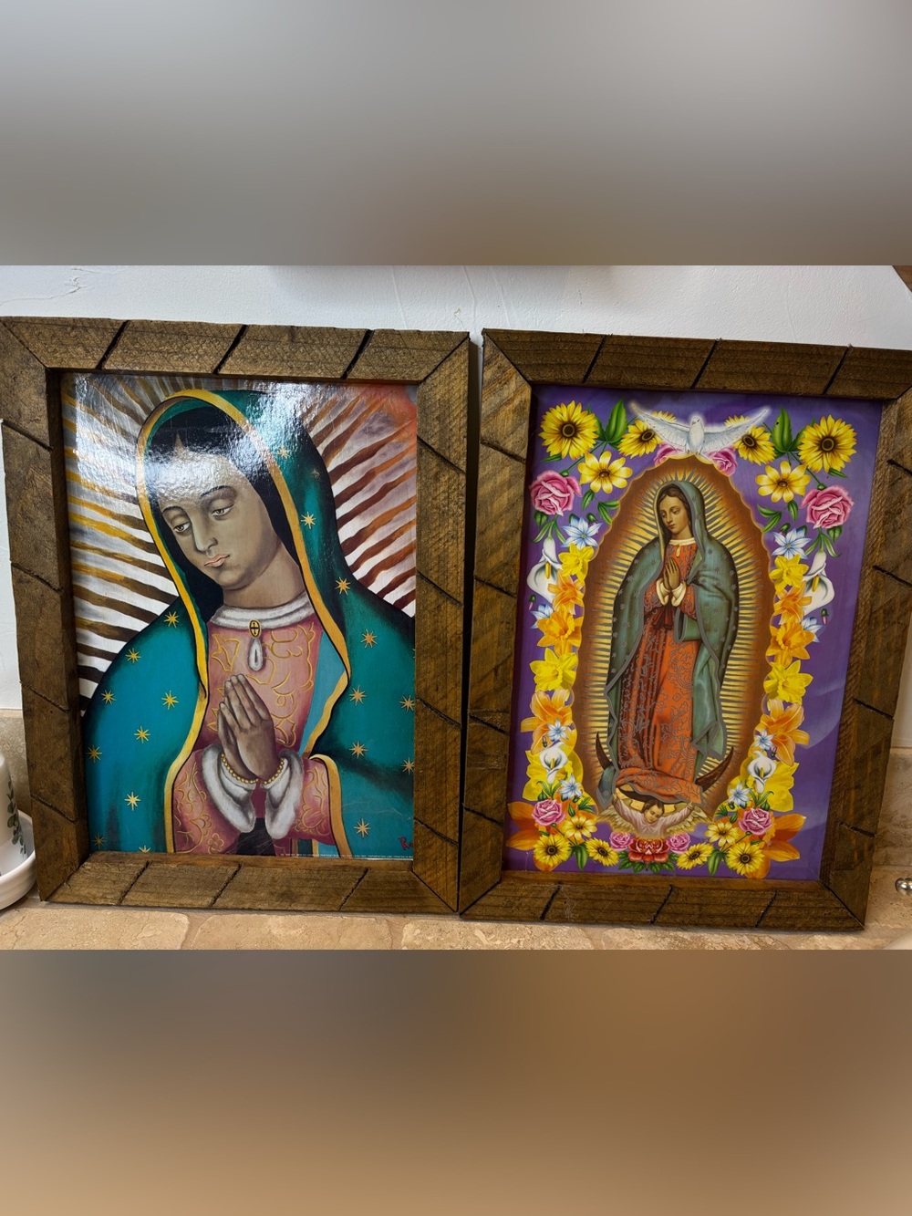 Pair of Framed Mexican Folk Art prints